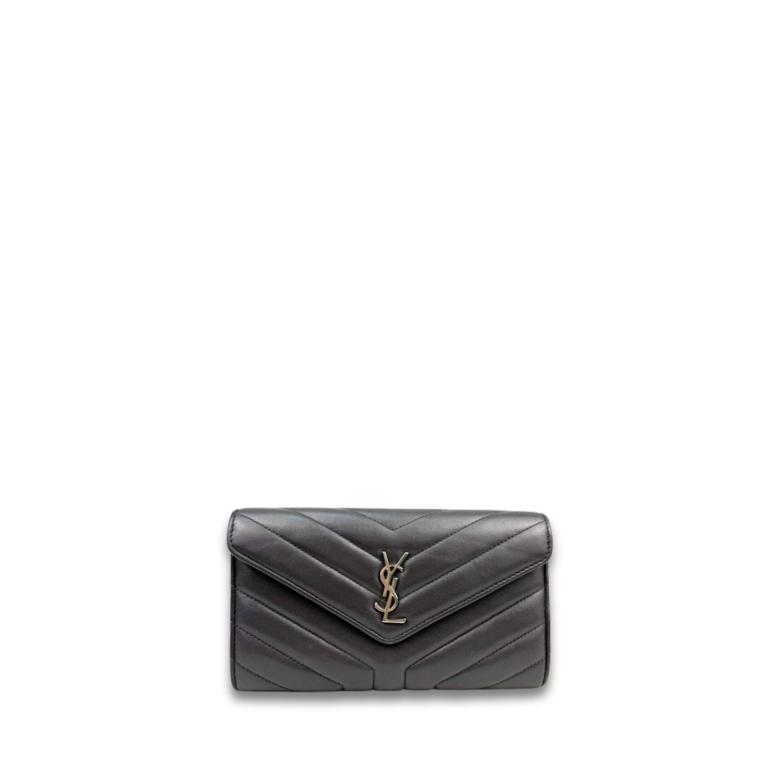 YSL Grey Cassandre Envelope Wallet