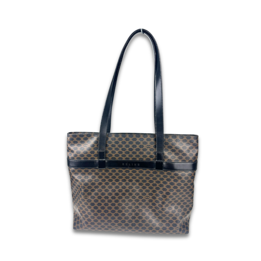 Céline Black Macadam Coated Canvas Tote Bag