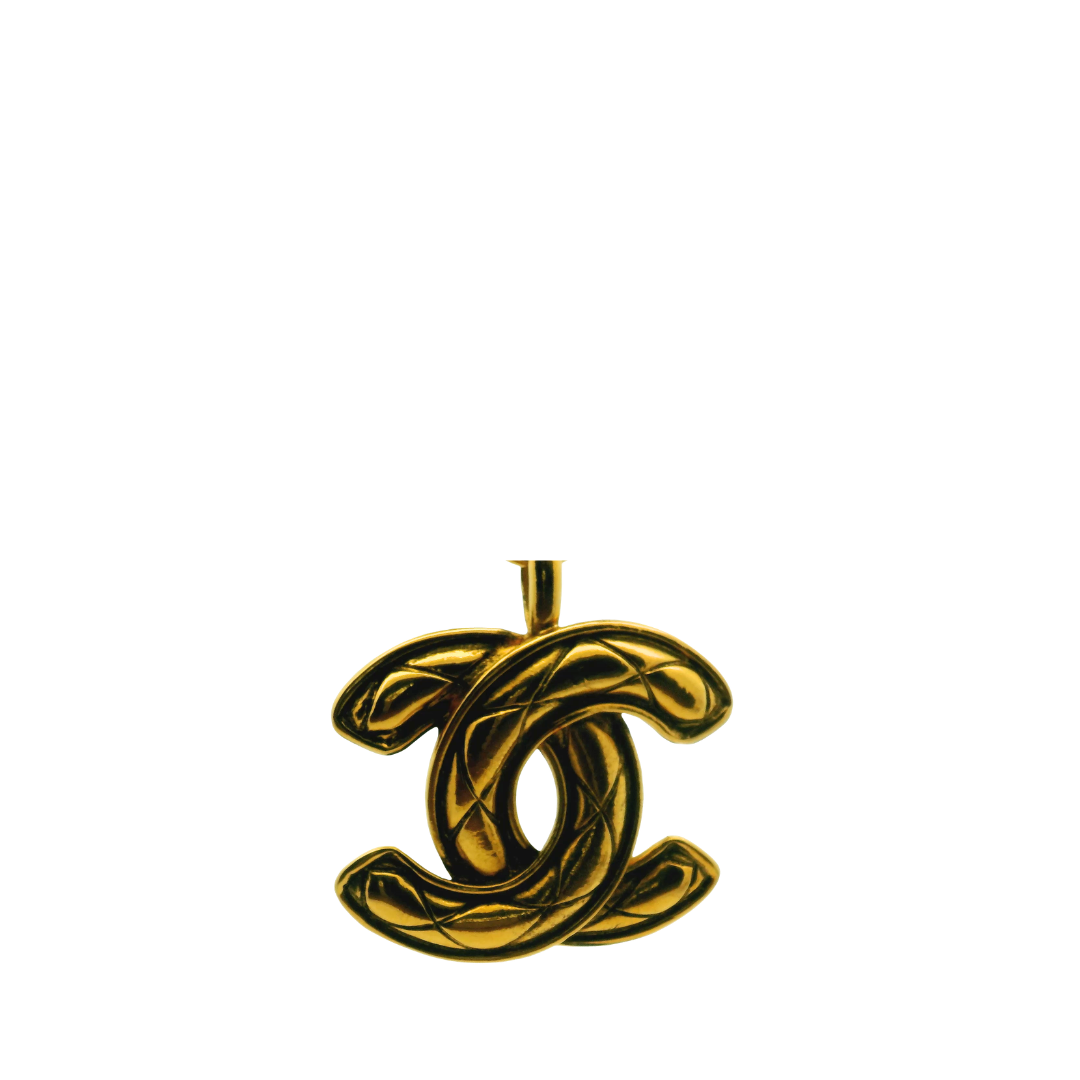 Chanel Vintage Quilted CC Necklace