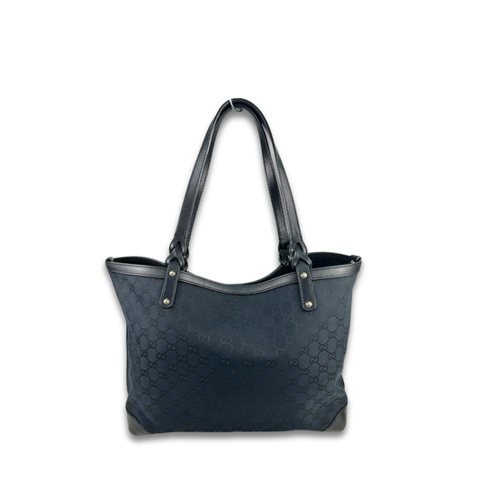 Gucci Black Canvas Craft Tote