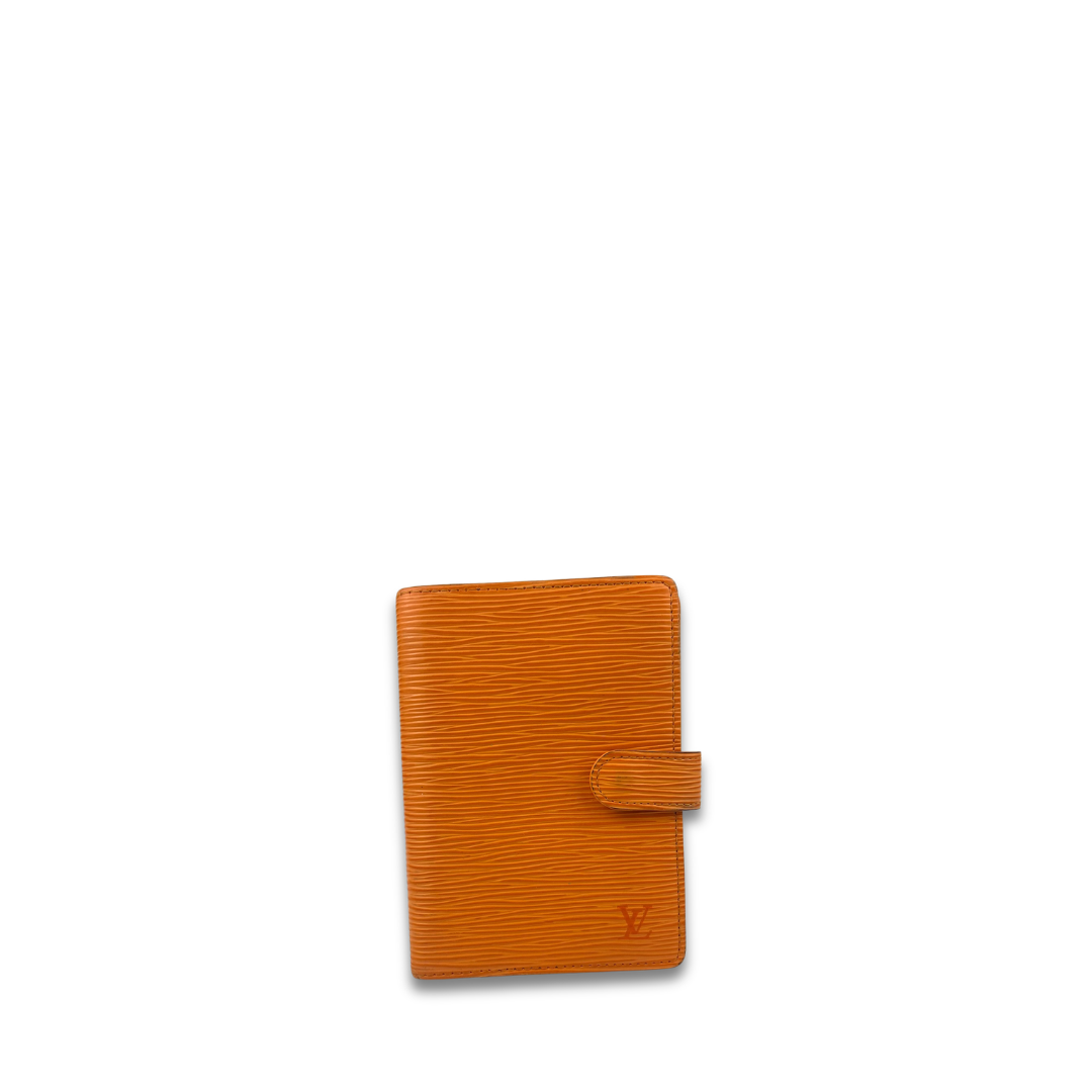 Louis Vuitton Orange Epi Leather Agenda PM