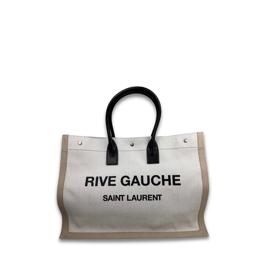 YSL Canvas Rive Gauche Shopping Tote