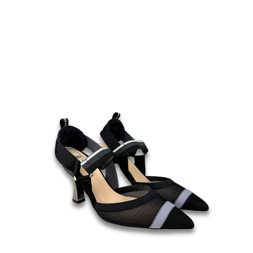 Fendi Colibri Mesh Slingbacks - Size 40