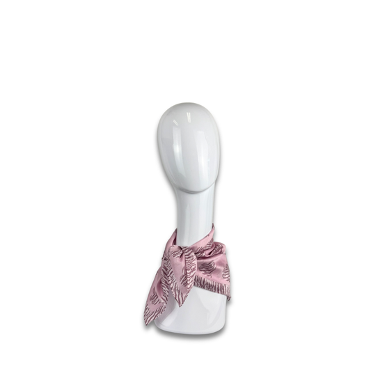 YSL Pink Zebra Hearts Handkerchief