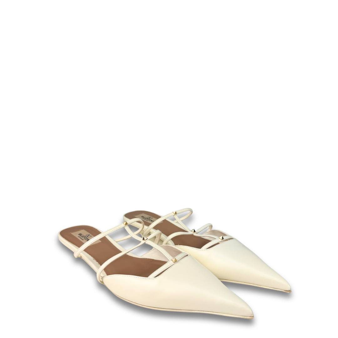 Valentino Rockstud Wispy Mules - Size 39.5