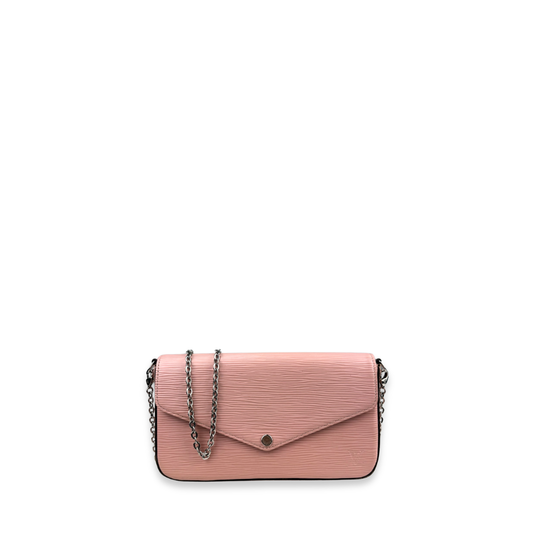 Louis Vuitton Pale Pink Epi Leather Pochette Felicie