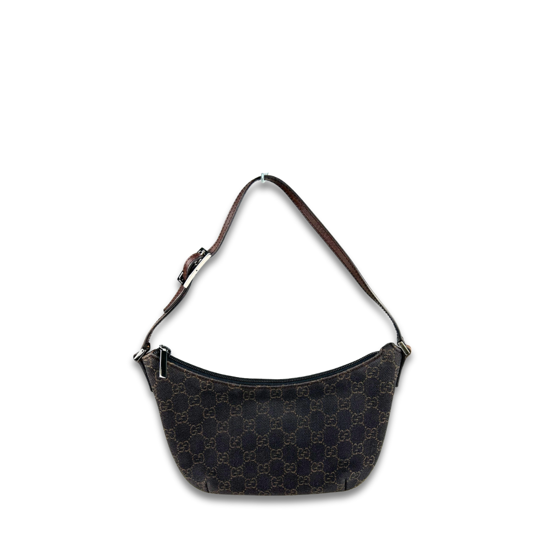 Gucci Brown Canvas Shoulder Bag