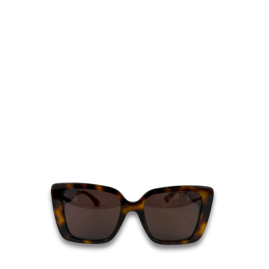 Gucci Square Tortoiseshell Sunglasses