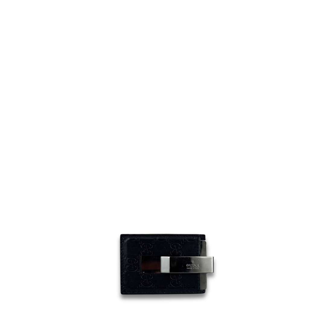 Gucci Black Guccissima Money Clip