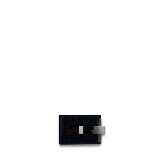 Gucci Black Guccissima Money Clip