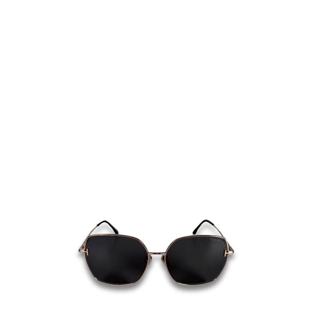 Tom Ford Gold Metal Aviator Sunglasses