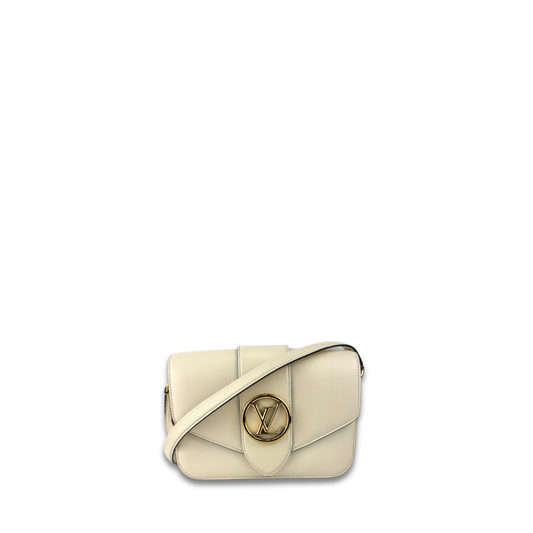 Louis Vuitton White Pont 9 Flap Bag