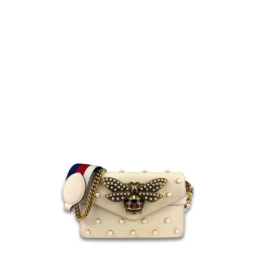 Gucci Pearl Queen Margaret Mini Broadway Bag