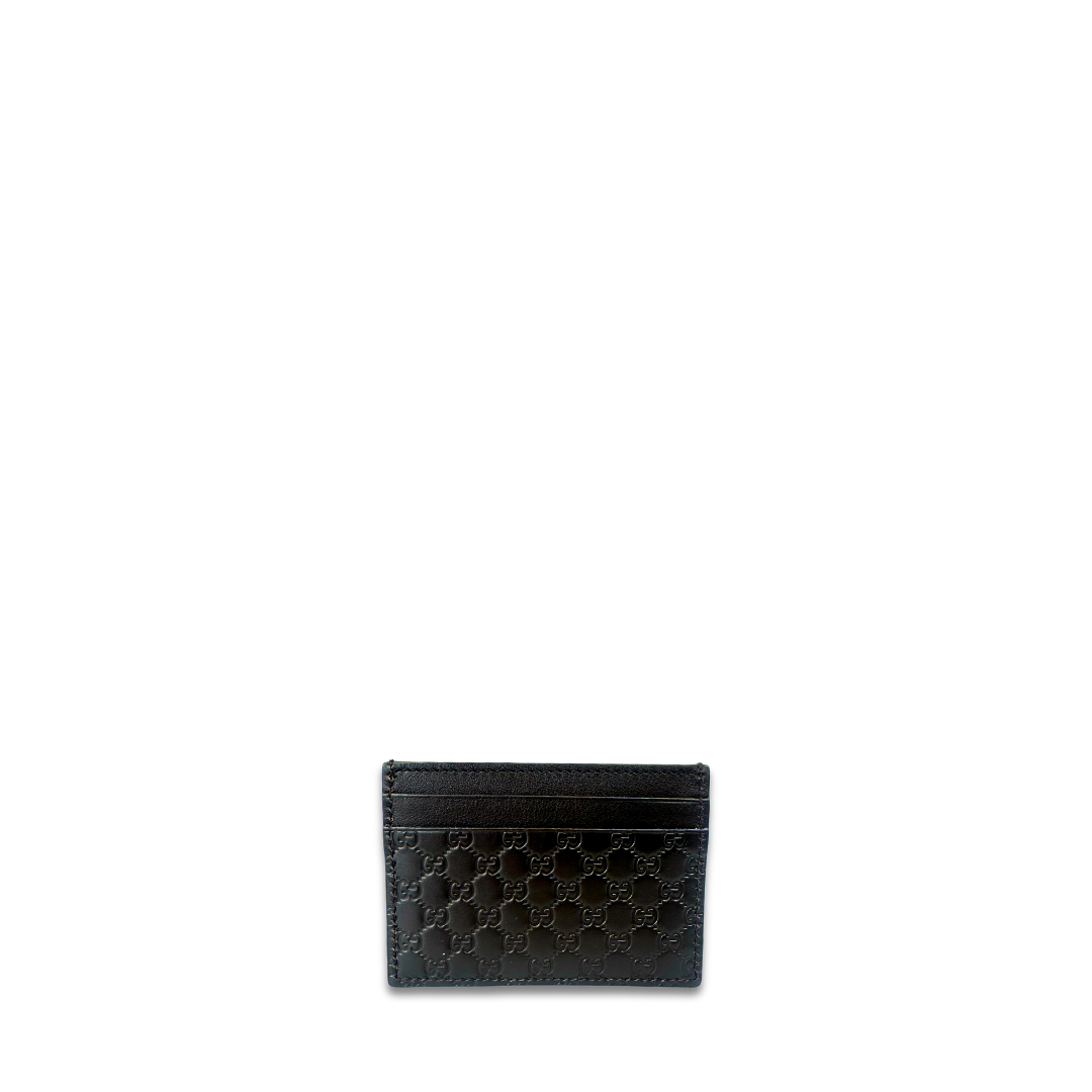 Gucci Brown Microguccissima Card Case