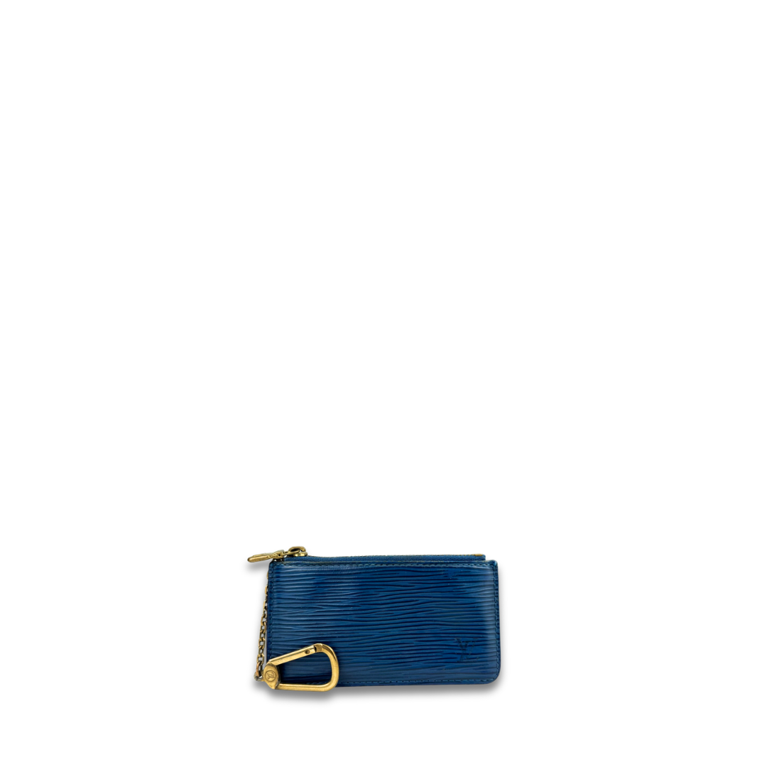 Louis Vuitton Blue Epi Key Pouch
