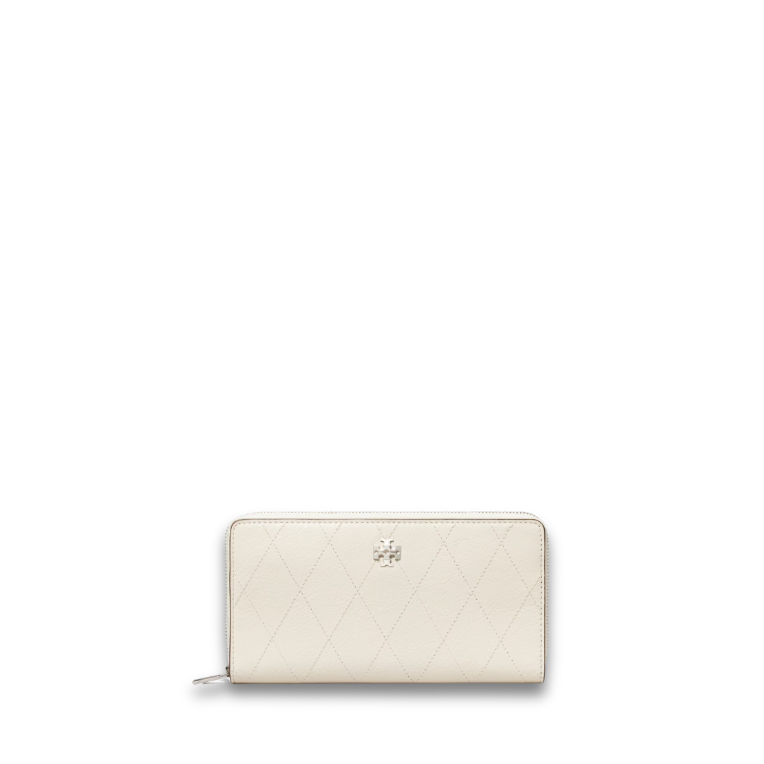 Tory Burch Charlie Quilted Zip Continental Wallet
