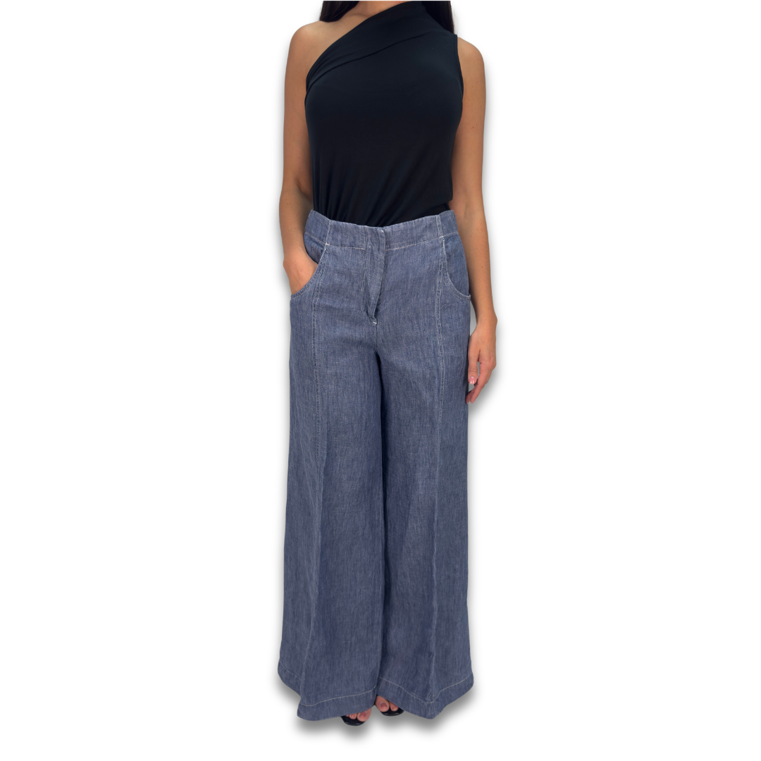 TWP Chambray Drew Trousers - Size 2