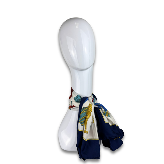 Celine Tassel Silk Scarf
