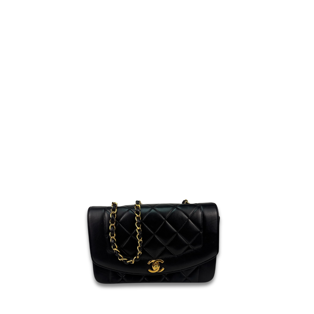 Chanel Small Lambskin Diana Single Flap
