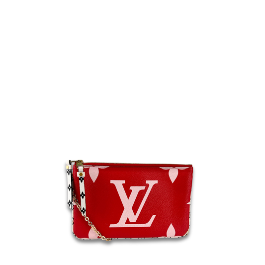 Louis Vuitton Monogram Giant Double Zip Pochette