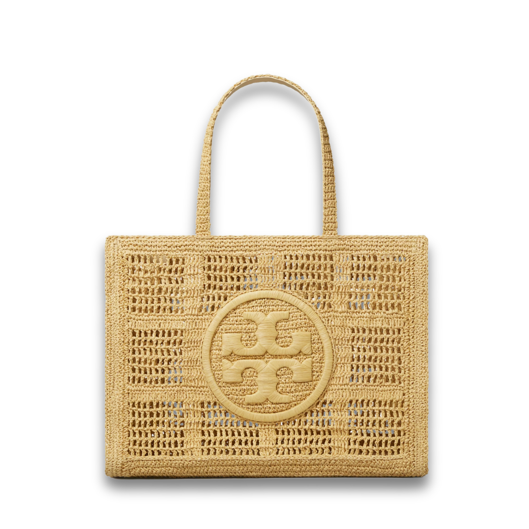 Tory Burch Large Ella Handwoven Raffia Tote