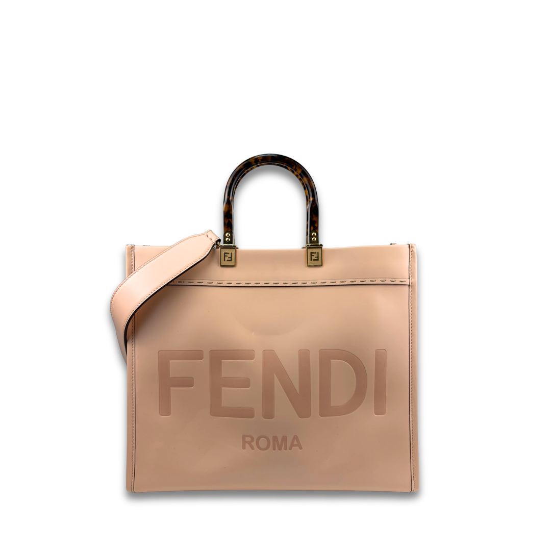 Fendi Pale Pink Sunshine Shopper Tote