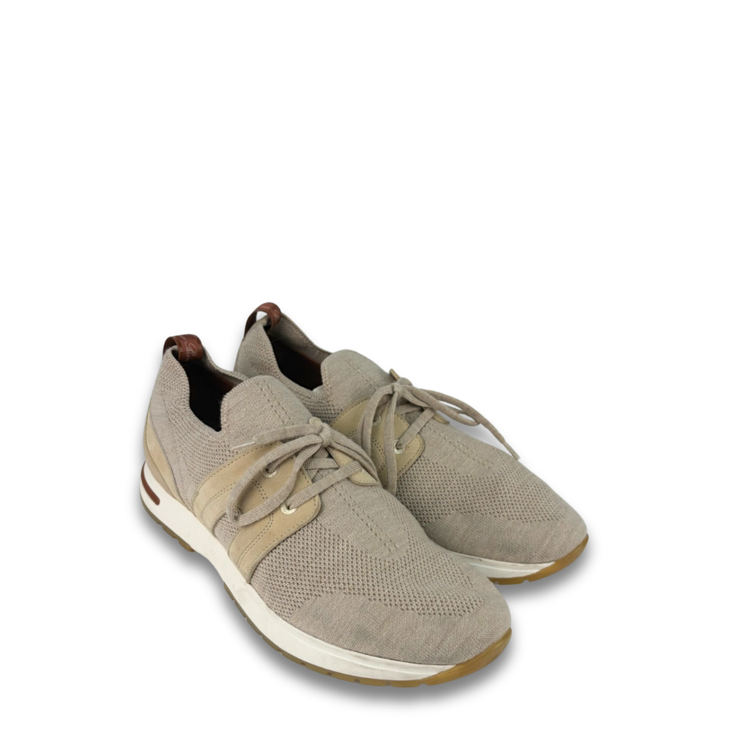 Loro Piana Beige 360 LP Lady Flexy Walk Sneakers - Size 38.5