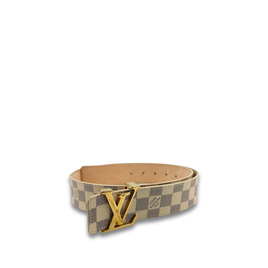 Louis Vuitton Damier Azur LV Initials Reversible Belt - Size 90