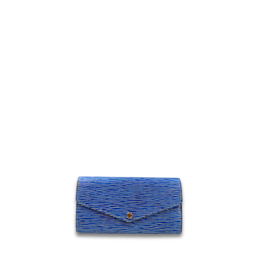 Louis Vuitton Denim Epi Leather Sarah Wallet