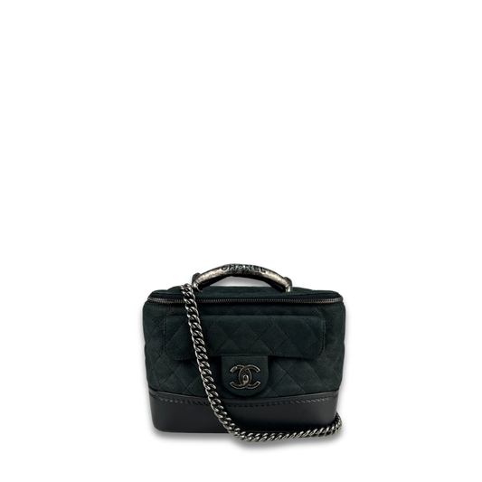 Chanel Caviar Globe Trotter Vanity Case