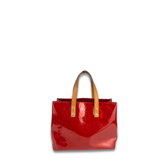 Louis Vuitton Red Vernis Reade PM Tote