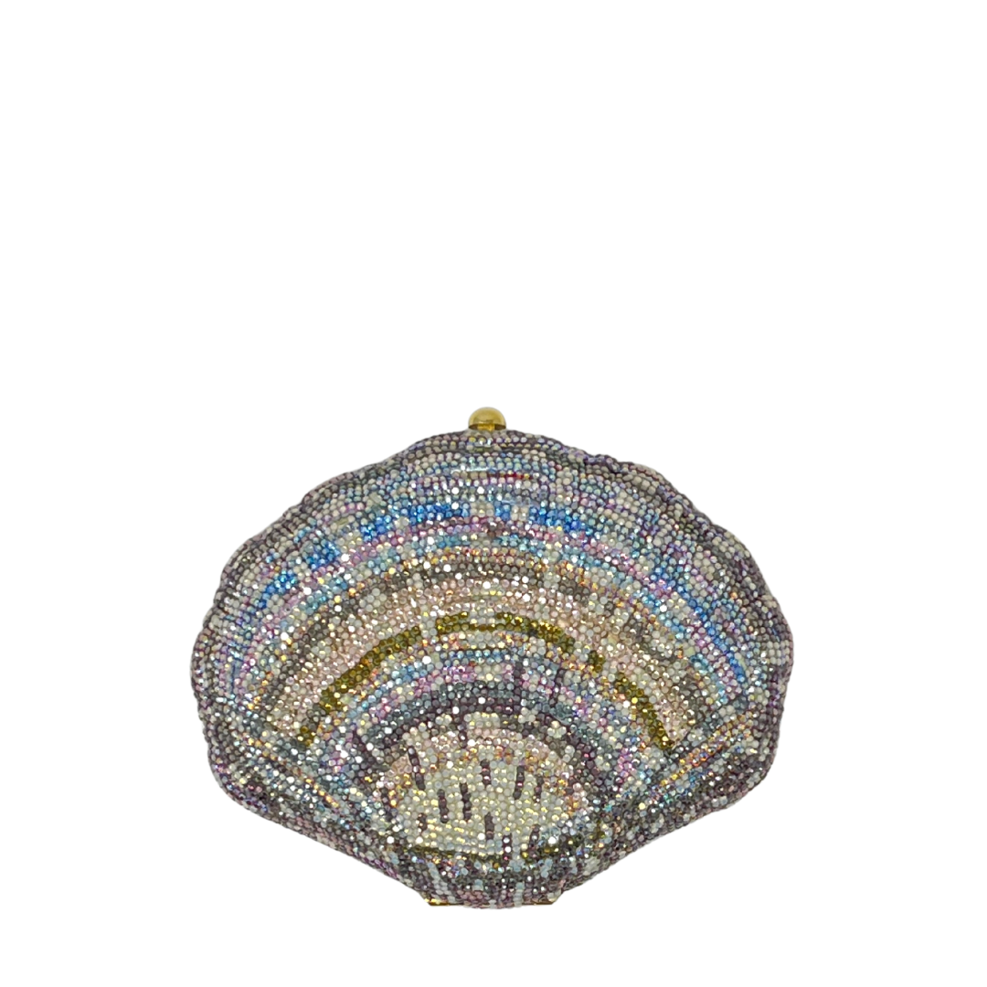 Judith Leiber Shell Minaudiere Evening Bag