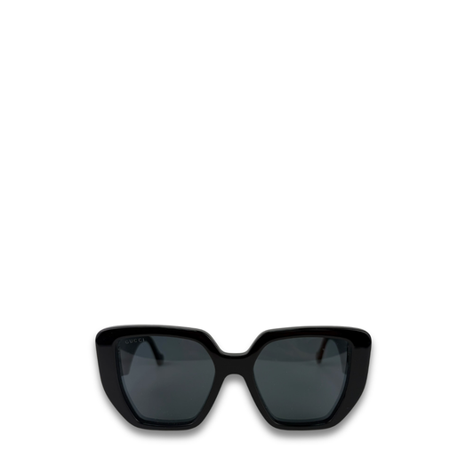 Gucci Black Geometric Sunglasses
