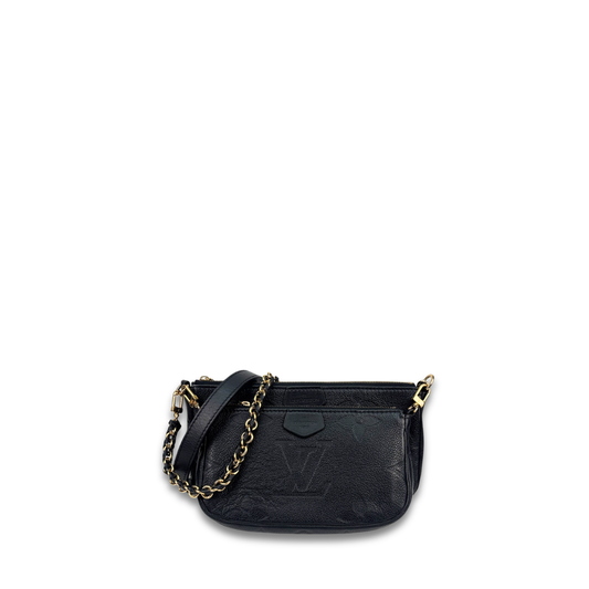 Louis Vuitton Black Empreinte Multi Pochette Accessoires
