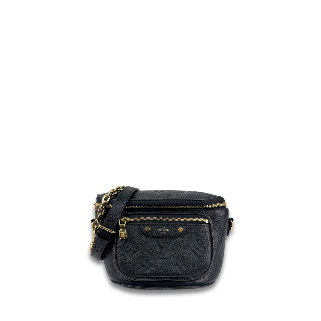 Louis Vuitton Black Empreinte Mini Bum Bag