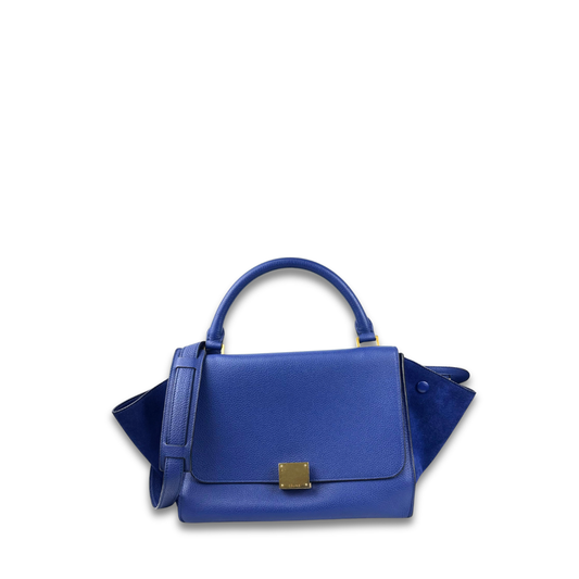 Celine Cobalt Blue Medium Trapeze Tote
