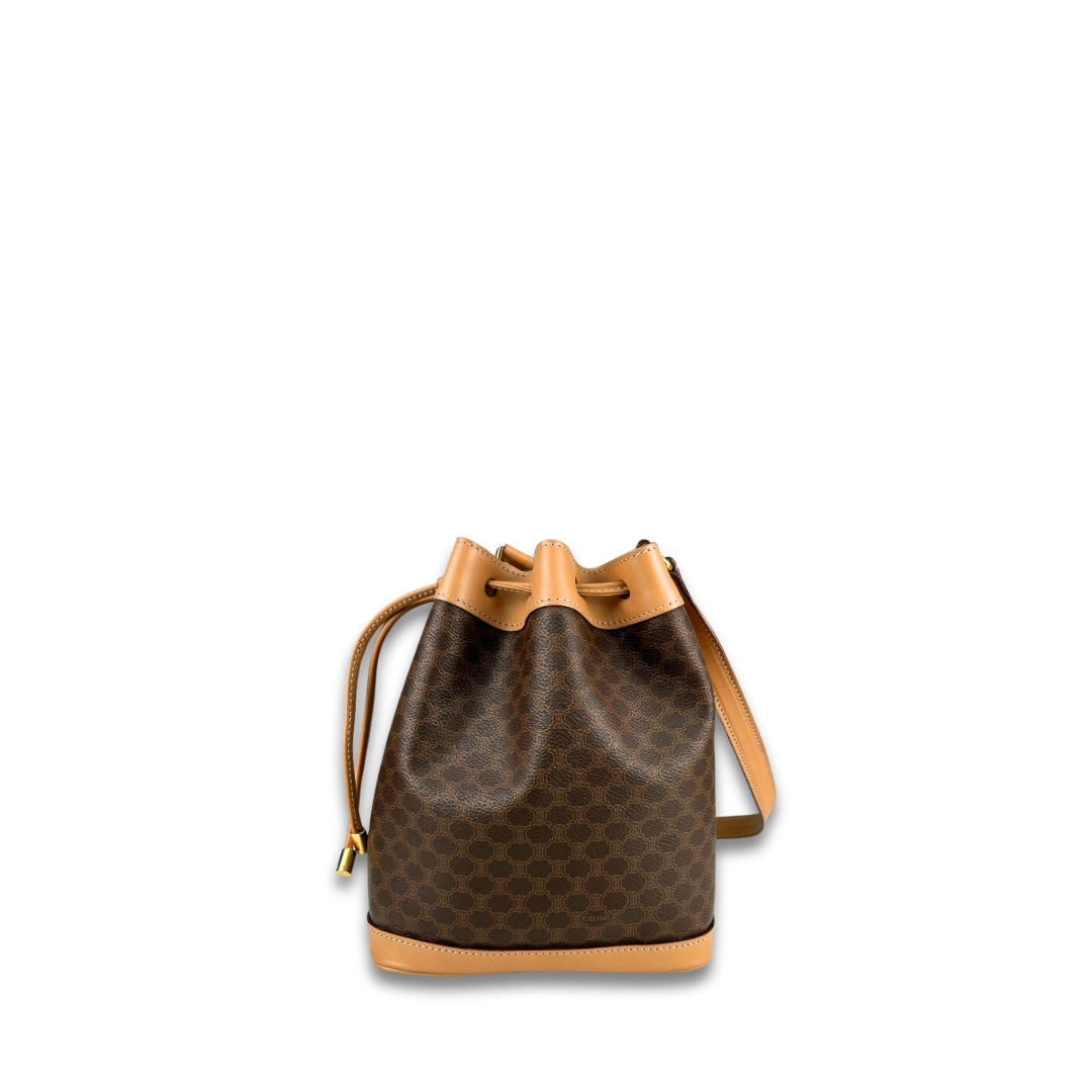 Celine Vintage Drawstring Bucket Bag