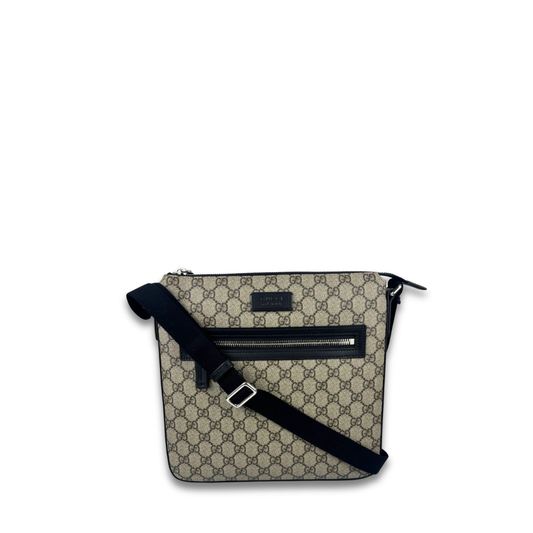 Gucci GG Supreme Zip Messenger Bag