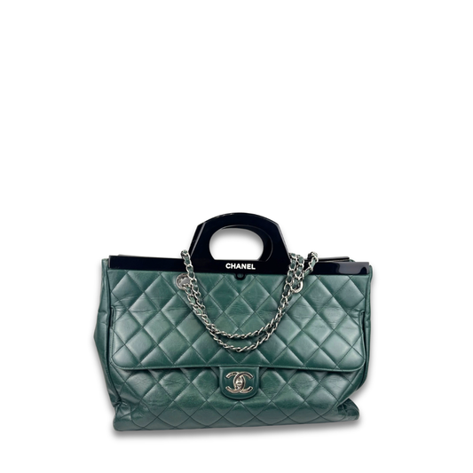 Chanel Green Large CC Delivery Tote