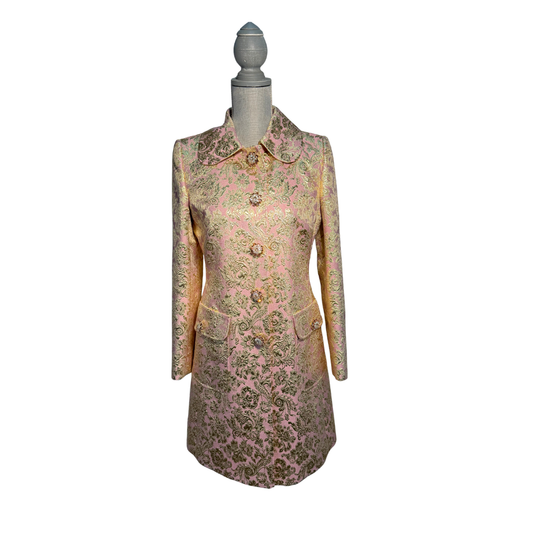 Dolce & Gabbana Lamé Bejeweled Jacquard Jacket - Size 40