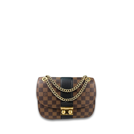 Louis Vuitton Damier Ebene Cuir Taurillon Wight Noir