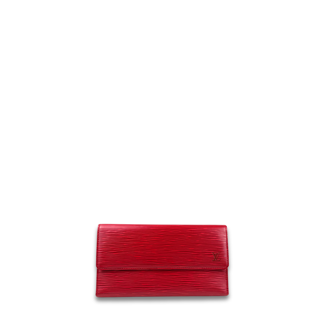 Louis Vuitton Red Epi Leather Long Wallet