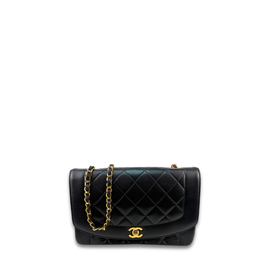 Chanel Medium Lambskin Diana Single Flap