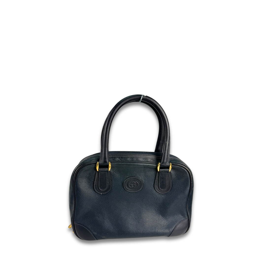 Gucci Vintage Leather Top Handle Bag