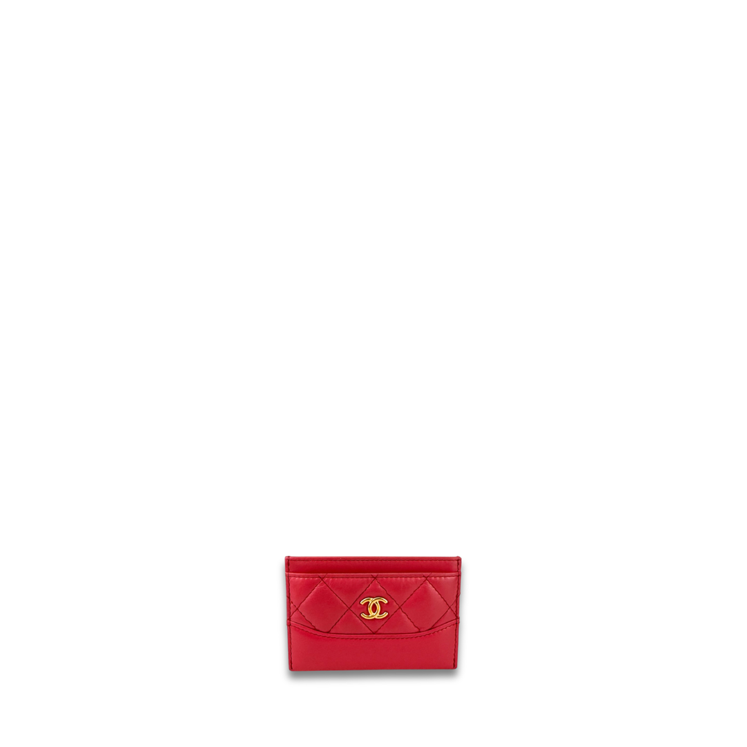 Chanel Pink Lambskin Classic Card Case