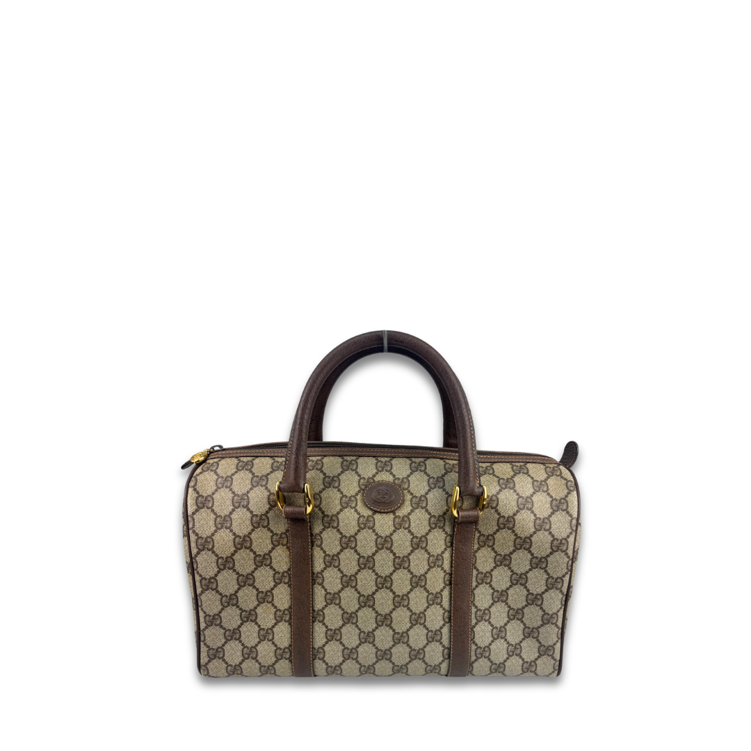 Gucci Supreme Vintage Boston Bag