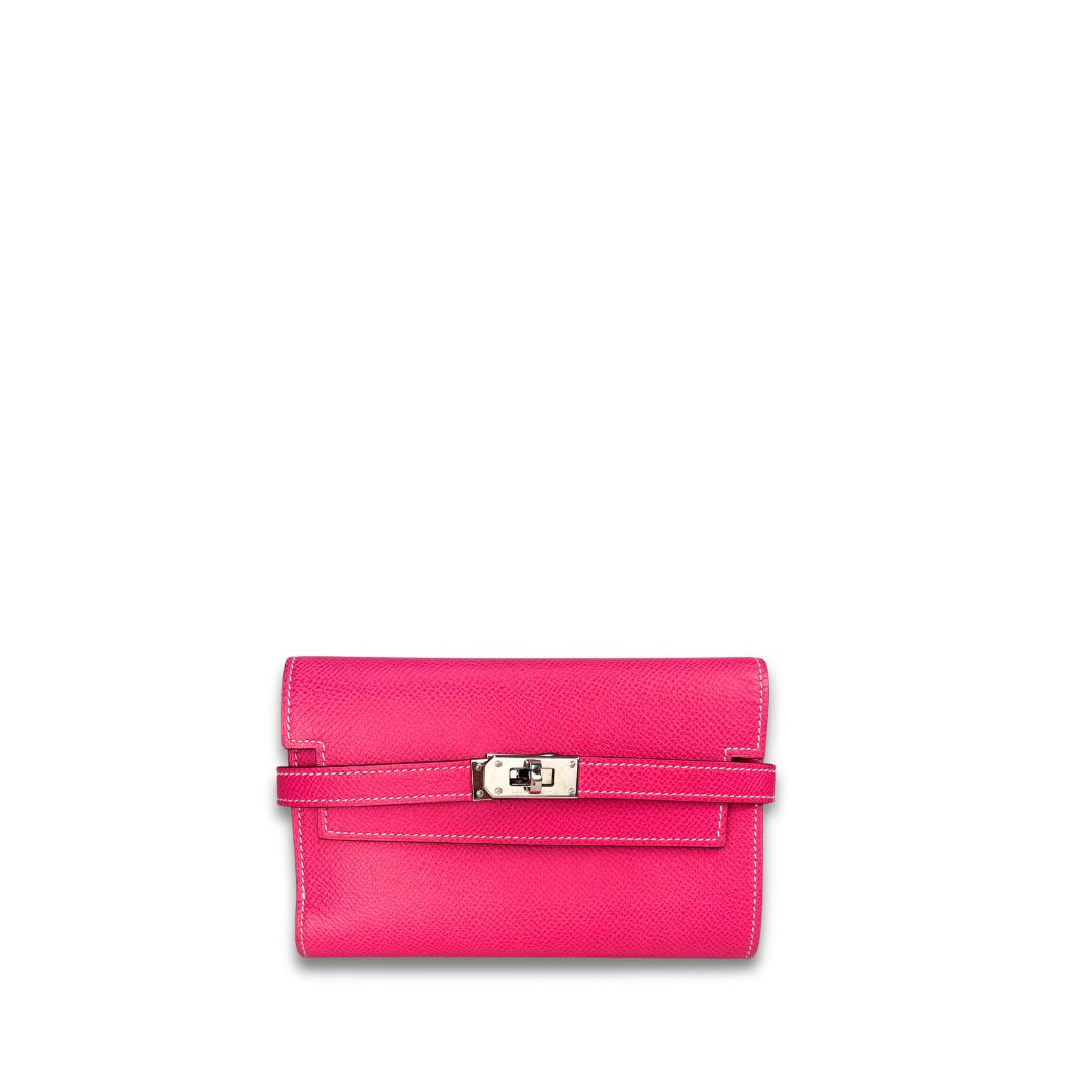 Hermès Hot Pink Epsom Kelly Medium Wallet