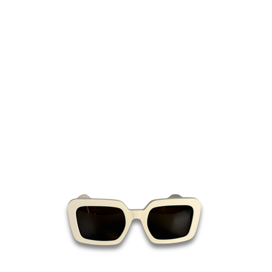Celine White Square Sunglasses