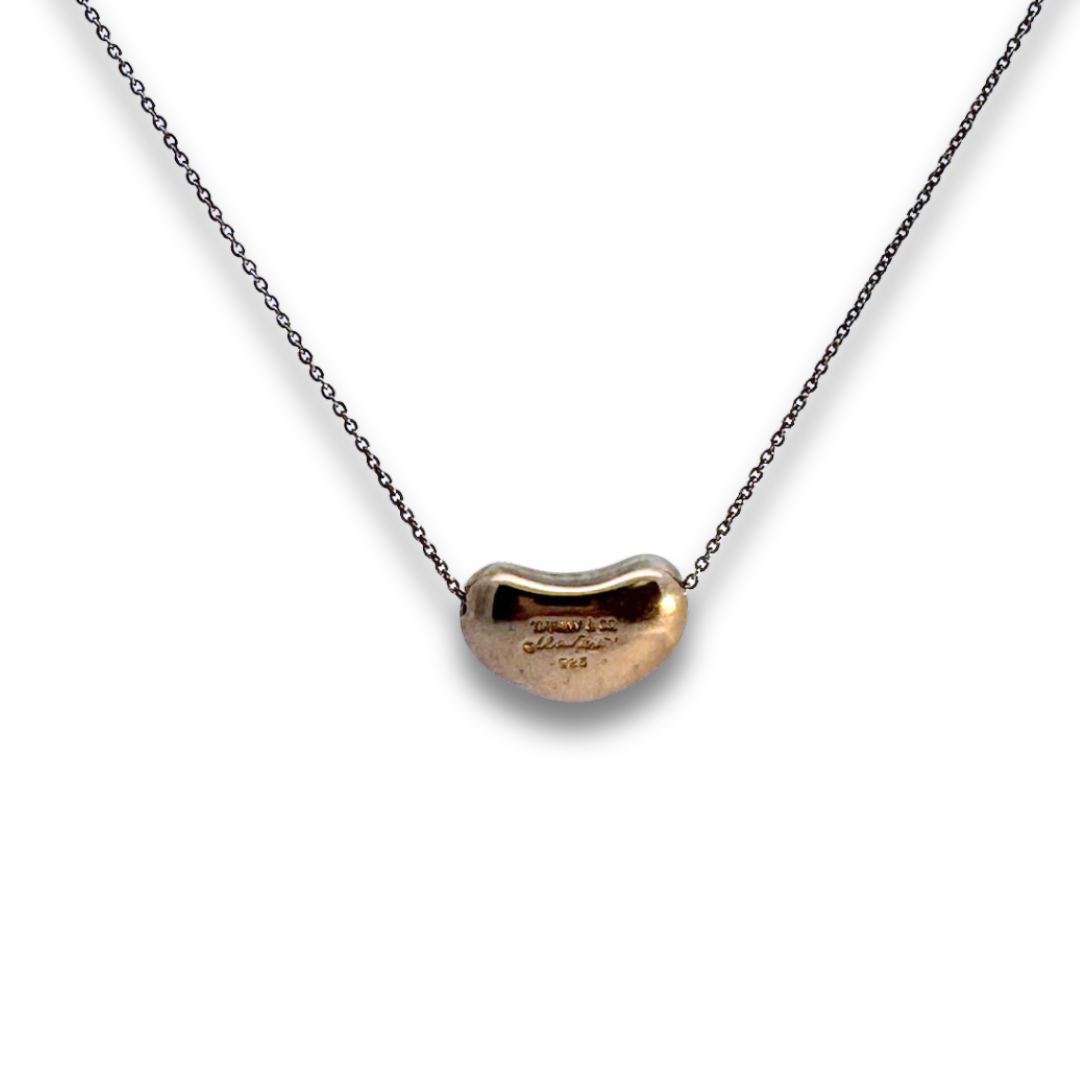 Tiffany & Co Elsa Peretti Large Bean Design Pendant Necklace