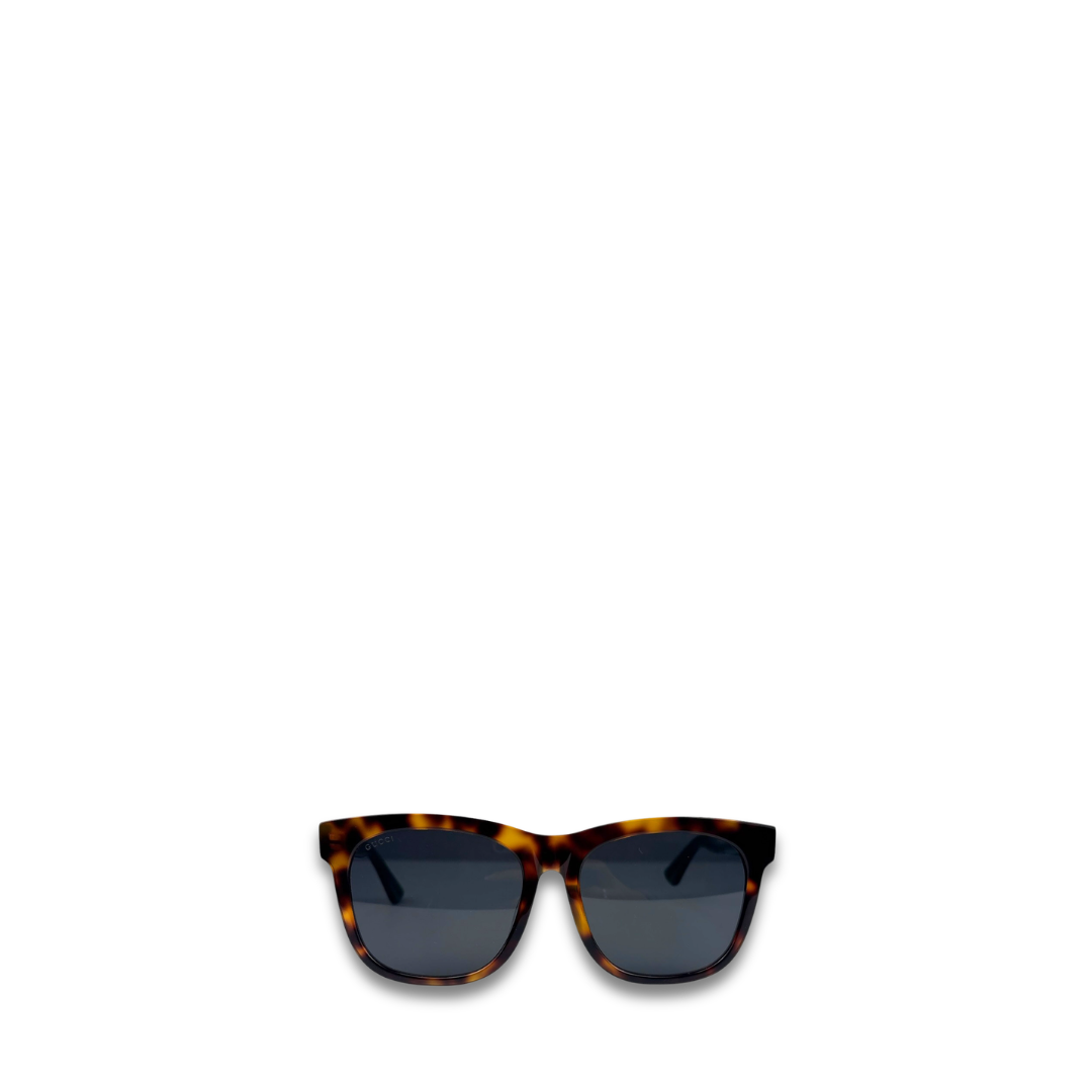 Gucci Tortoise Shell Web Sunglasses